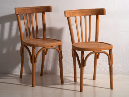 Sillas antiguas de salón Thonet (c.1900). Conjunto de 2 piezas #22