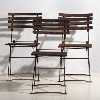 Anciennes chaises d'extérieur (c.1920).
Ensemble de 3 pièces #33