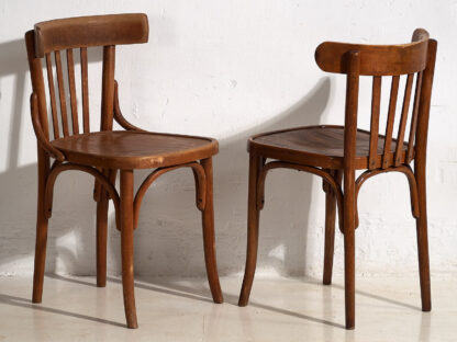 Anciennes chaises de bistrot Thonet (vers 1900). Ensemble de 2 pièces #30