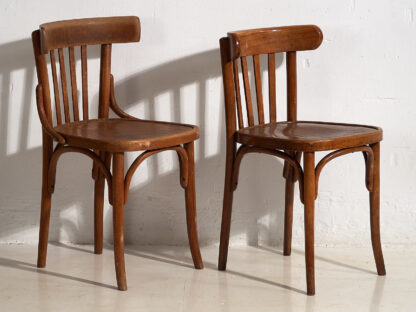 Anciennes chaises de bistrot Thonet (vers 1900). Ensemble de 2 pièces #30