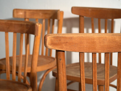 Sillas de comedor antiguas Thonet (c.1900). Conjunto de 4 piezas #23