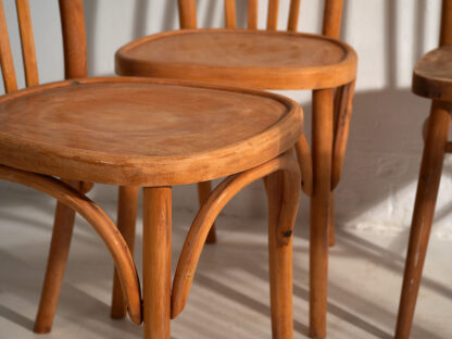 Sillas de comedor antiguas Thonet (c.1900). Conjunto de 4 piezas #23