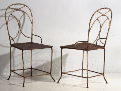 Antique iron garden chairs (c.1920).
Set of 4 pieces #24