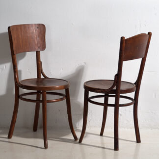 Antique Thonet lounge chairs (c.1900). Set of 2 pieces #20