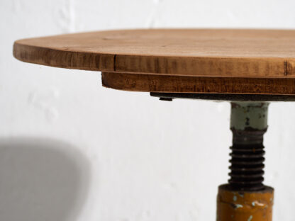 Tabouret rond vintage de style industriel (c.1950)