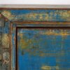 Aparador de entrada antiguo de madera de tonos azules y amarillos (c.1920)