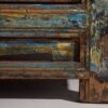 Aparador de entrada antiguo de madera de tonos azules y amarillos (c.1920)