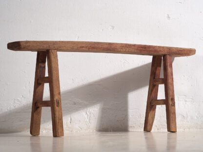 Petit banc ancien en bois (c.1870) #3