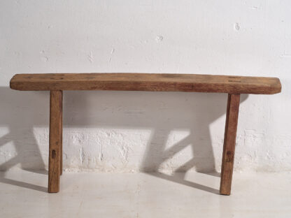 Petit banc ancien en bois (c.1870) #3