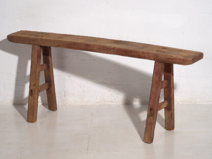 Petit banc ancien en bois (c.1870) #3