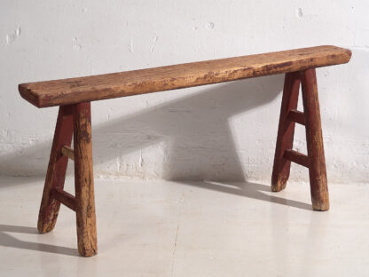 Antique terrace bench with red patina (c.1870) #5