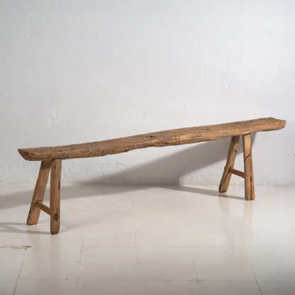 Primitive style antique outdoor bench (c.1870) #3