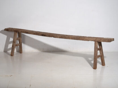 Ancien banc de jardin en bois (c.1870) #4