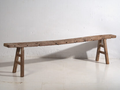 Ancien banc de jardin en bois (c.1870) #4