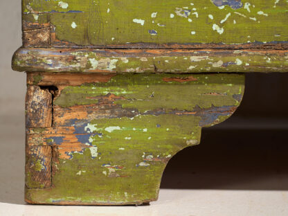 Large antique antique trunk with green patina and blue tones (c.1920) #19