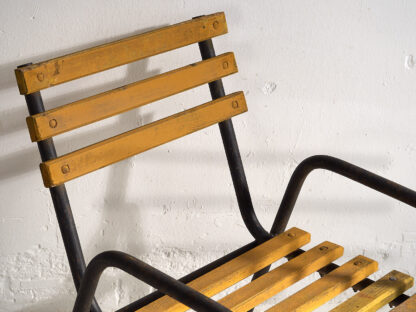 Yellow antique iron garden chairs (c.1920).
Set of 4 pieces #39