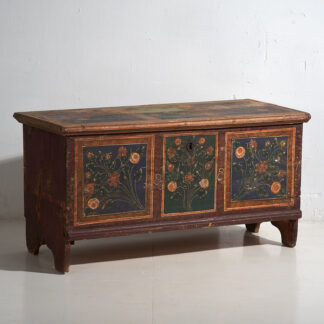 Antique bedside chest with floral motifs (c.1920) #44