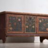 Baúl para pie de cama antiguo con motivos florales (c.1920) #44