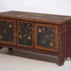Baúl para pie de cama antiguo con motivos florales (c.1920) #44