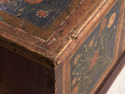 Antique bedside chest with floral motifs (c.1920) #44