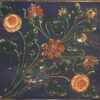 Baúl para pie de cama antiguo con motivos florales (c.1920) #44