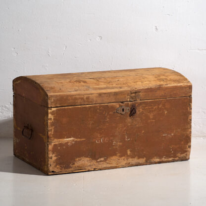 Antique brown patina antique chest (c.1920) #49