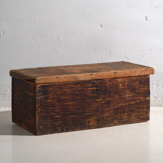 Small antique dark antique chest (c.1920) #62