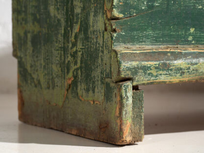 Antique wooden chest with green tones (c.1920) #69