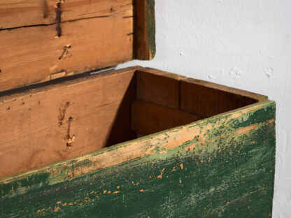 Antique wooden chest with green tones (c.1920) #69