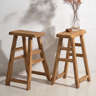 Rectangular antique stools for bedside tables ( c.1920)