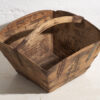 Cesta pequeña de madera antigua (c.1900)