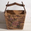 Antique Chinese basket with floral details (c.1900) #4