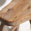 Ancien tabouret rustique en bois (c.1920) #2