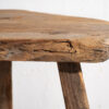 Ancien tabouret rustique en bois (c.1920) #2
