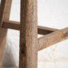 Ancien tabouret rustique en bois (c.1920) #2