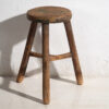 Taburete redondo antiguo (c.1910) #5