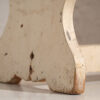 Ancien tabouret de cuisine bas blanc (c.1920) #11