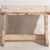Ancien tabouret de cuisine bas blanc (c.1920) #11
