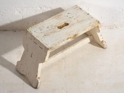 Antique white stool (c.1920) #4