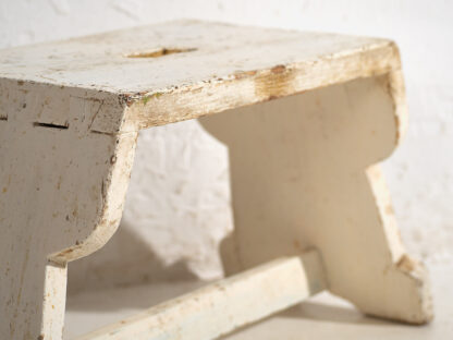 Antique white stool (c.1920) #4