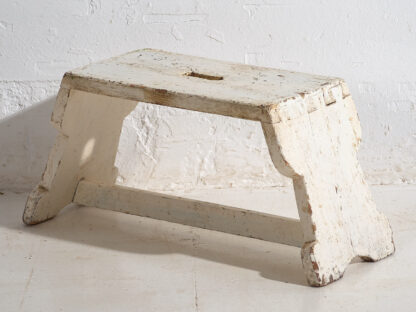 Antique white stool (c.1920) #4