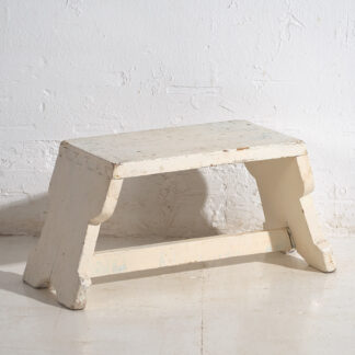 Antique white step stool (c.1920) #6