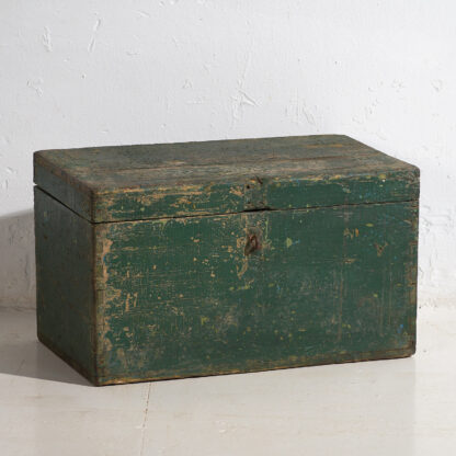 Antique antique chest with green patina (c.1920) #4