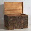 Coffre ancien patiné vert olive (c.1920) #53