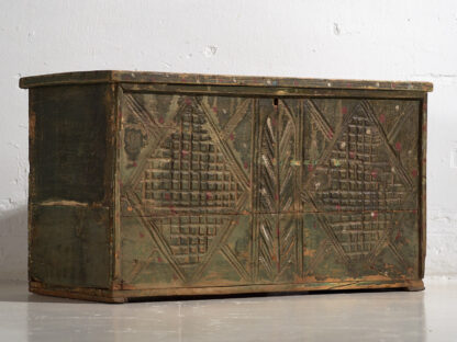 Antique green patina antique chest (c.1920) #58