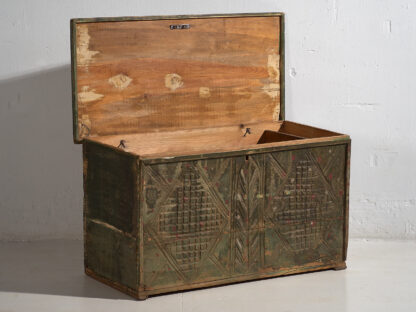 Antique green patina antique chest (c.1920) #58