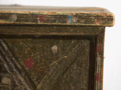 Antique green patina antique chest (c.1920) #58