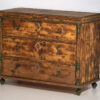 Large antique antique chest of drawers with green patina (c.1920) #102