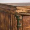 Large antique antique chest of drawers with green patina (c.1920) #102