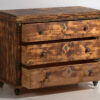 Large antique antique chest of drawers with green patina (c.1920) #102